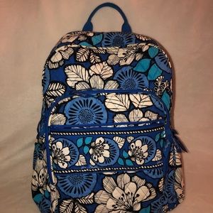 Vera Bradley Blue Bayou campus backpack